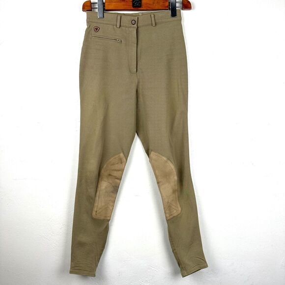 Ariat Sport Breeches Equestrian Riding Pants Beige Tan Size 24L - Picture 1 of 11